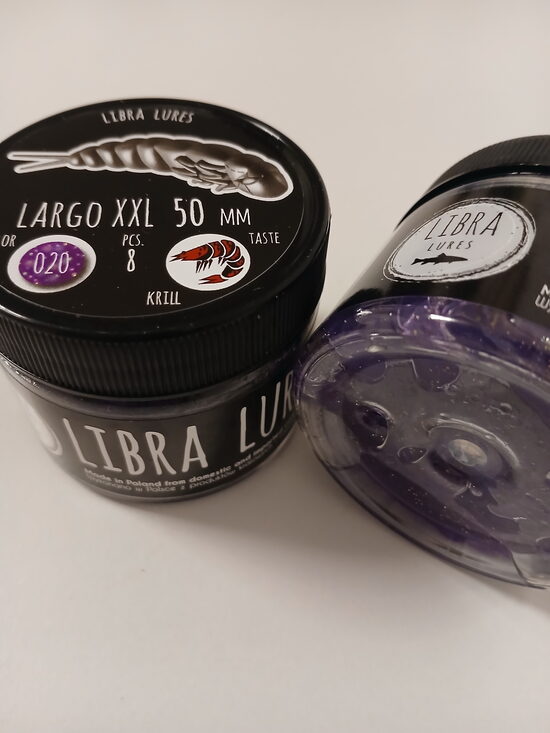 Largo XXL 50mm, 020 Purple With Glitter, 4,85gr, Krill, 8pcs/pack